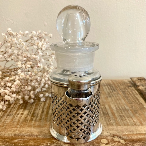 Silver Plated Cruet Set Salt Pepper & Condiment Knickerbocker Silver Co Art Deco - Picture 3 of 16